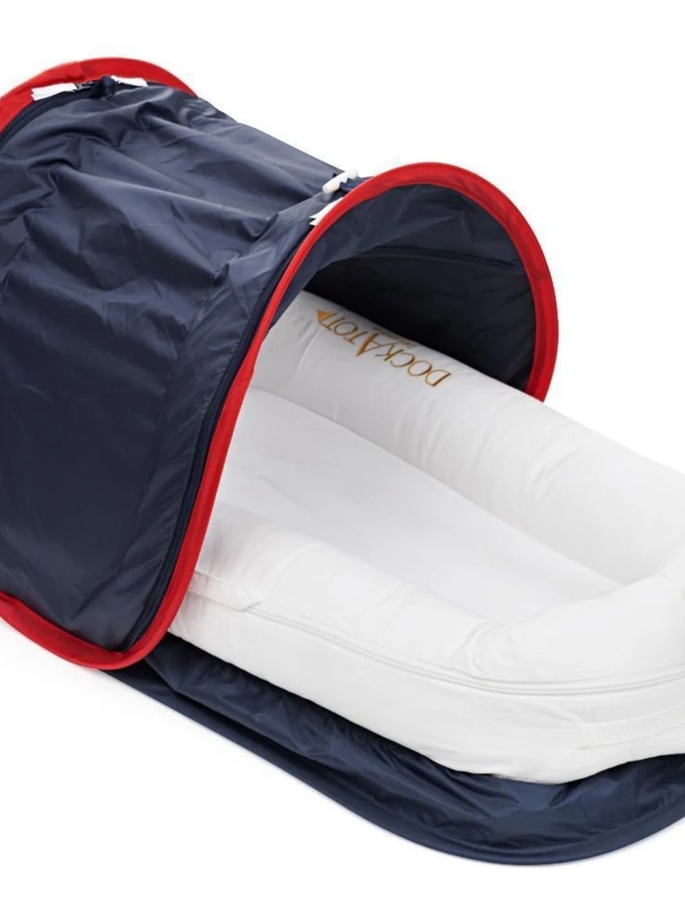 DockATot Navy Cabana Kit with Red & White Stripe